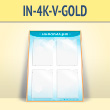 �������������� ����� � 4 ��������� �4 ������� � ��� ���� (IN-4K-V-GOLD)